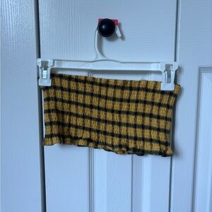 SHEIN Plaid Tube Top